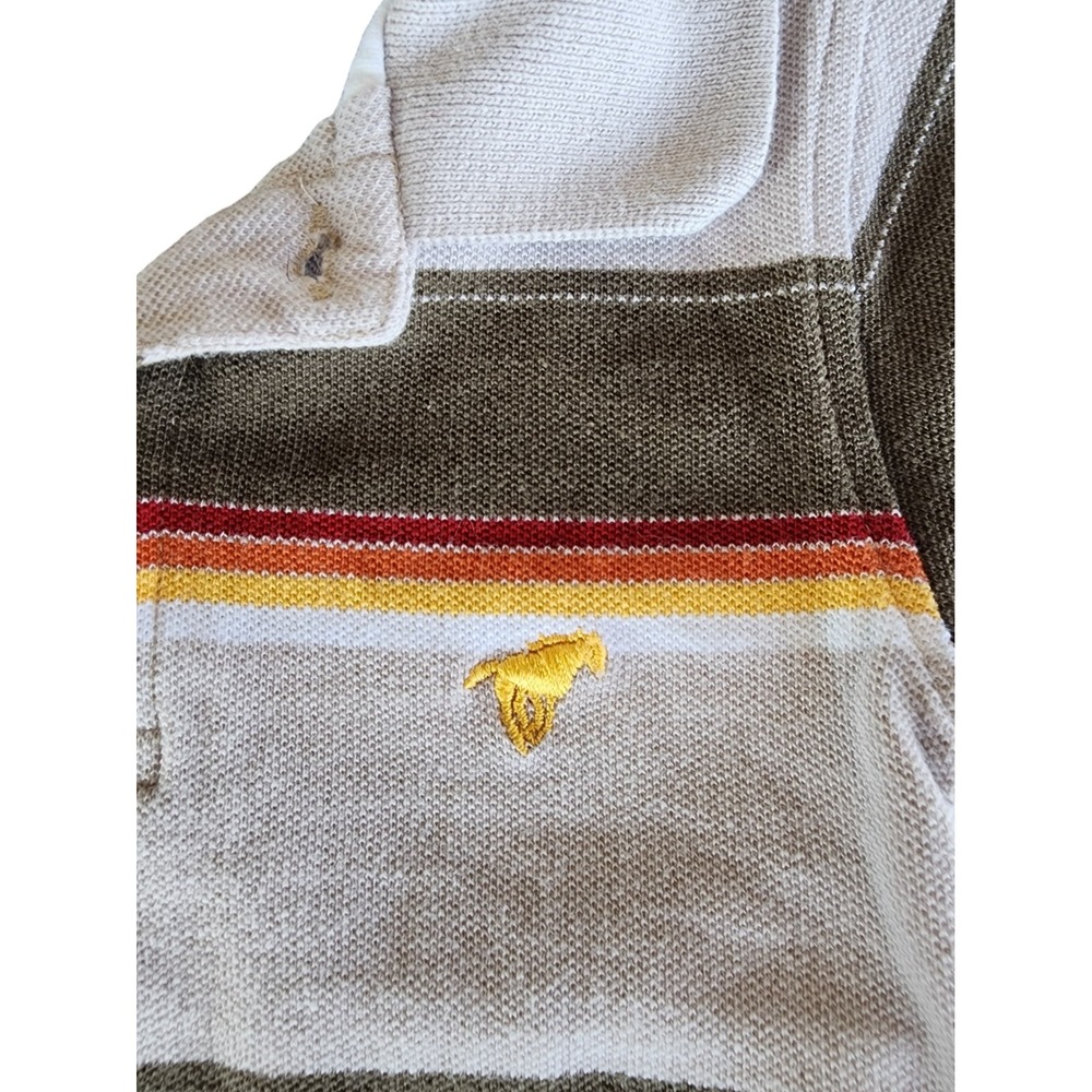 Wrangler Infant Size 12 Months Striped‎ Short Sleeve Polo Shirt - Picture 2 of 5